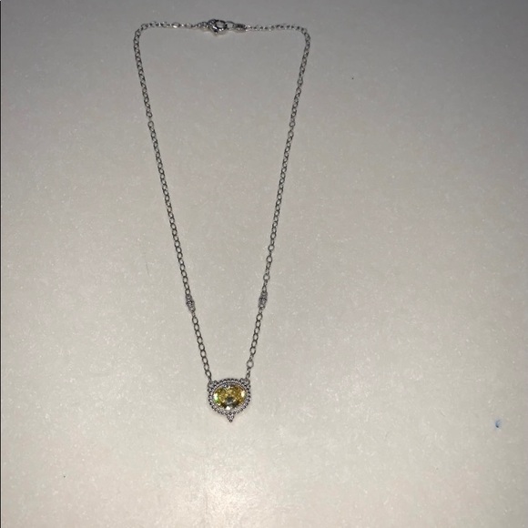 Judith Ripka La Petite Canary Crystal Necklace - Picture 3 of 9